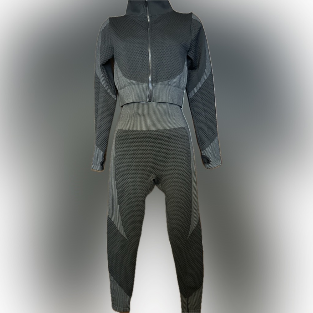 NEW MIX - Active Crop Set - Black